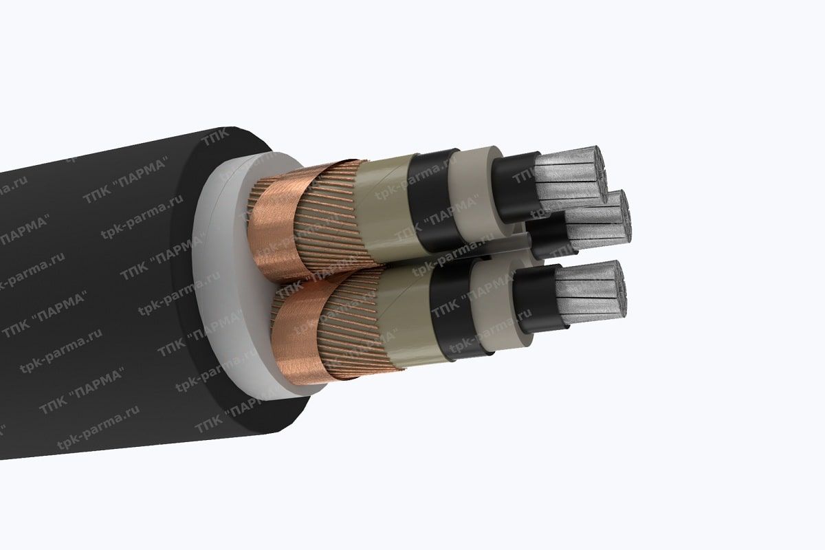 Фотография провода Кабель АПвП 3х240/120 - 10кВ
